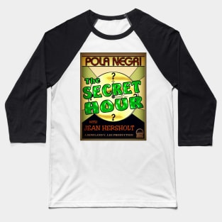 The Secret Hour (1928) Film Poster Baseball T-Shirt